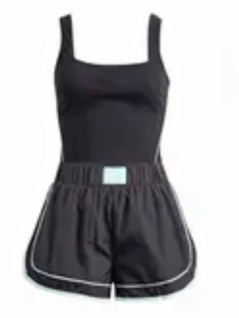 Free People Movement Athletic One-Piece Romper in Black NWT